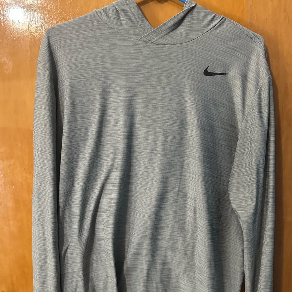 Nike Drifit Heather Gray Hoodie